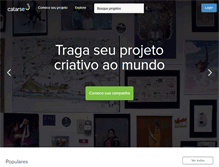 Tablet Screenshot of catarse.me